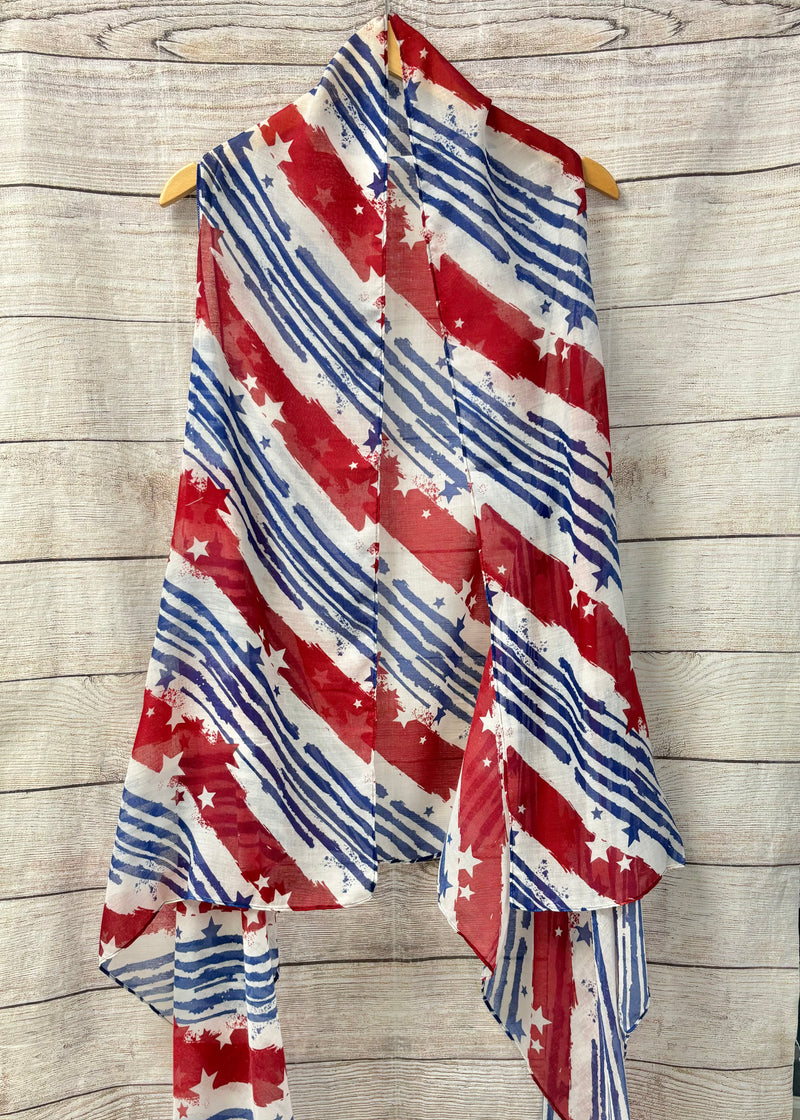Striped American Flag Vest