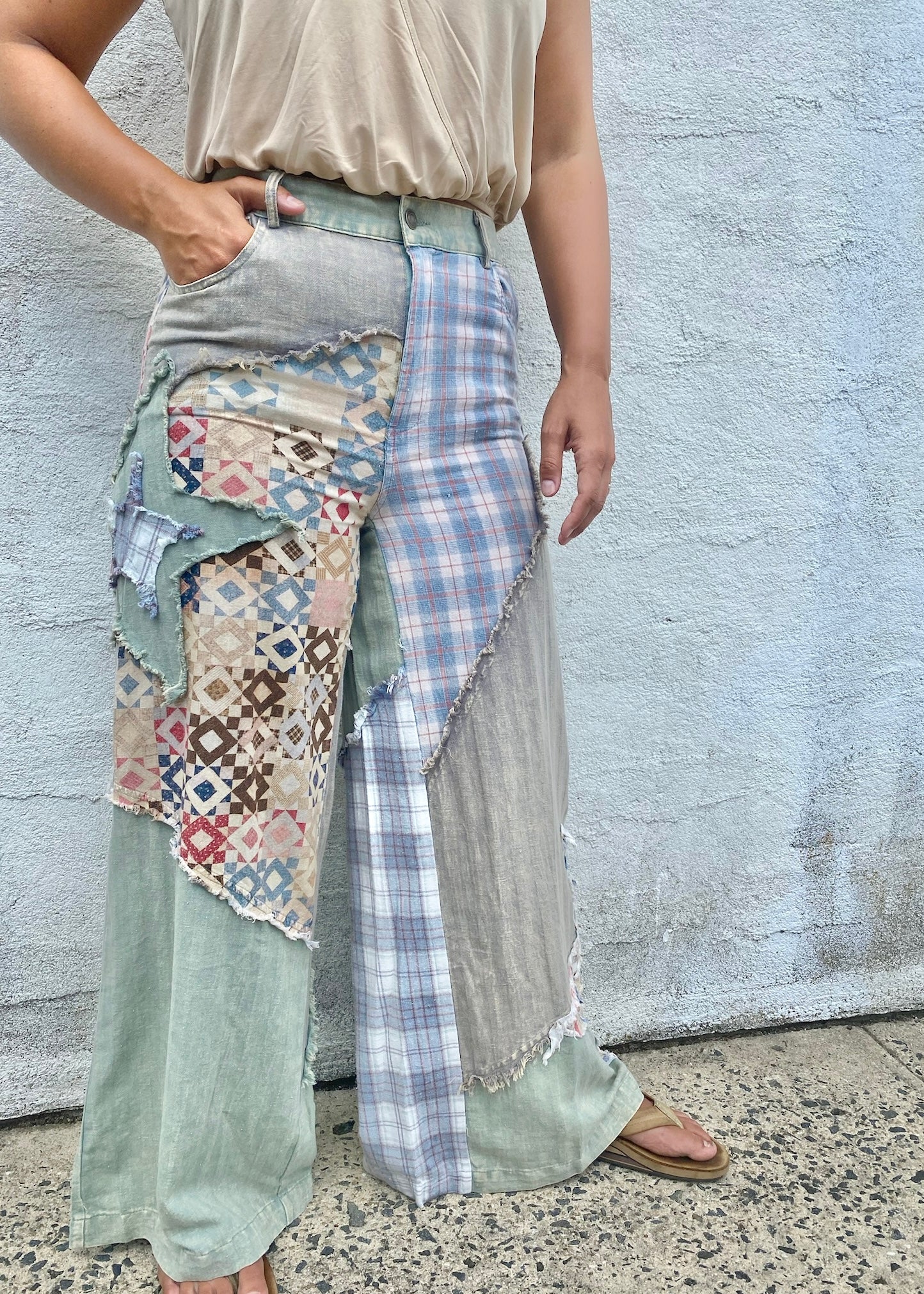 Patchwork Knitwear Upcycled Pants – Paloma Lira