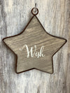 Assorted Wooden Star Ornament